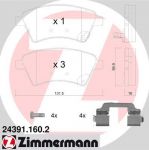 Zimmermann 24391.160.2 комплект тормозных колодок, дисковый тормоз на FIAT SEDICI (FY_)