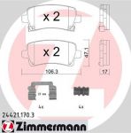 Zimmermann 24421.170.3 комплект тормозных колодок, дисковый тормоз на OPEL INSIGNIA седан