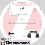 Zimmermann 24496.170.2 комплект тормозных колодок, дисковый тормоз на VOLVO S80 II (AS)