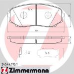 ZIMMERMANN Колодки торм.пер. (24544.175.1)