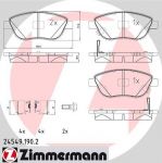 Zimmermann 24549.190.2 комплект тормозных колодок, дисковый тормоз на OPEL CORSA D