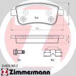 ZIMMERMANN ??????? ????????? ???????? RENAULT INCL. ACCESSORY GRAND SCГ‰NIC III (JZ0/1_), SCГ‰NIC III (JZ0/1_) (248201602)