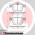 ZIMMERMANN Колодки тормозные зад. VW A3 (8V1) 1.2 TFSI 02.2013 - (25009.165.1)