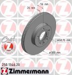 ZIMMERMANN ТОРМОЗНОЙ ДИСК BS FORD/VAG/SEAT COAT Z (250134620)