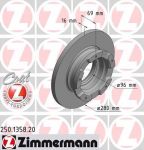 Zimmermann 250.1358.20 тормозной диск на FORD TRANSIT фургон