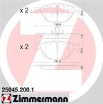 ZIMMERMANN КОМПЛЕКТ ТОРМОЗНЫХ КОЛОДОК, ДИСКОВЫЙ ТОРМОЗ (25045.200.1)