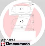 Zimmermann 25147.180.1 комплект тормозных колодок, дисковый тормоз на OPEL MOVANO B фургон