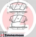 ZIMMERMANN Колодки тормозные пер. Hyundai Solaris/Accent IV (RB), Kia Rio III 1.4 10> (25348.180.1)