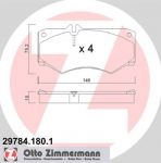 ZIMMERMANN Колодки торм.пер. (29784.180.1)