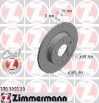 ZIMMERMANN Диск торм. зад. Mazda 3 (BM) Skyaktiv 13> заказ не менее 2 единиц (370.3055.20)