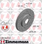 Zimmermann 430.2621.52 тормозной диск на CHEVROLET CRUZE Station Wagon (J308)
