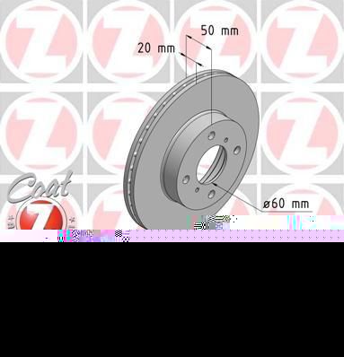 Zimmermann 540.2493.20 тормозной диск на SUZUKI BALENO универсал (EG)