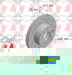 Zimmermann 610.1182.52 тормозной диск на VOLVO 240 Kombi (P245)