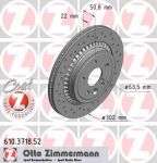 Zimmermann 610.3718.52 тормозной диск на VOLVO XC60