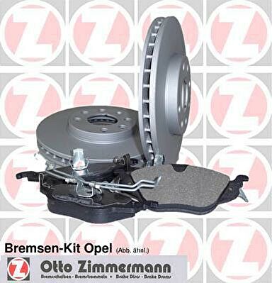 Zimmermann 640.4229.00 комплект тормозов, дисковый тормозной механизм на OPEL INSIGNIA