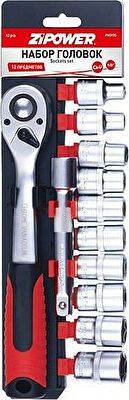 ZIPOWER PM3975 Набор головок 12 предметов
