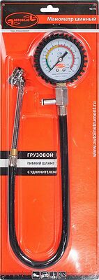 АвтоDело 42313 манометр шинный грузовой до 12 атм с клапаном сброса