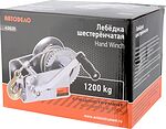 АвтоDело 43620 лебёдка ручная шестерёнчатая 1200 кгс, стальной трос 10 м АвтоDело 43620 лебёдка ручная шестерёнчатая 1200 кгс, стальной трос 10 м