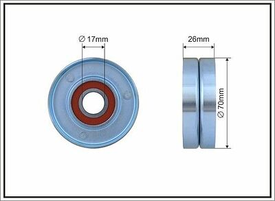Caffaro 60-98 ролик натяжной поликлинового ремня 70×26 мм, Opel Astra F, Corsa B, Vectra A/B