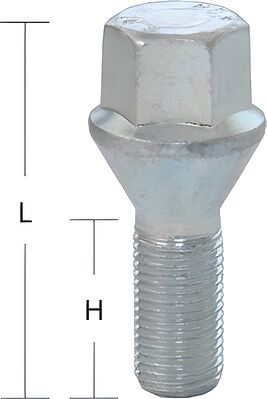 Colombo Болт M12x1,5 (70/ 42) hex17 конус цинк (ИТАЛИЯ) 303057Z CF OGS153276