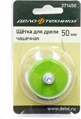 Дело Техники 271450 щётка проволочная чашечная 50 мм для дрели