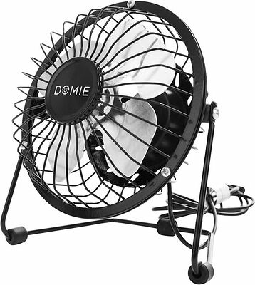 DOMIE 60-0225 Вентилятор настольный DOMIE, DX-4 USB, черный