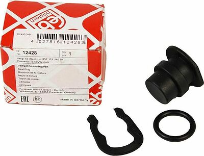 Febi 12428 заглушка фланца системы охлаждения с фиксатором и кольцом Audi, VW