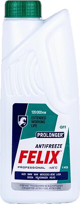 FELIX Prolonger 430206030 антифриз G11 зелёный −40 °C, готовый, 1 кг
