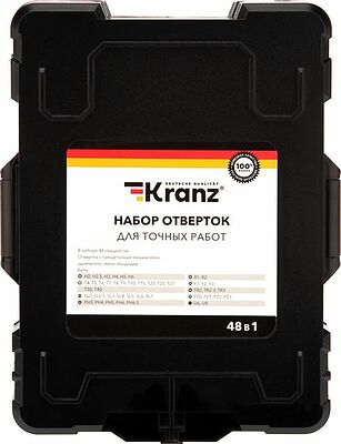 Kranz KR-12-4775 Набор отверток для точных работ 48 предметов KRANZ