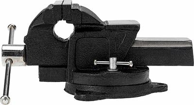 Kranz KR-12-5101 Тиски слесарные 100мм, поворотные, с наковальней KRANZ