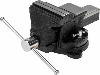 Kranz KR-12-5101 Тиски слесарные 100мм, поворотные, с наковальней KRANZ