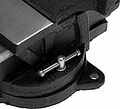 Kranz KR-12-5102 Тиски слесарные 150мм, поворотные, с наковальней KRANZ