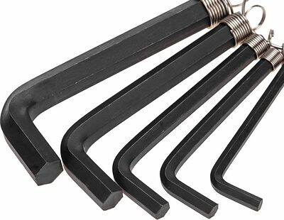 Kranz KR-12-5201 Набор ключей имбусовых HEX KRANZ 1,5-10 мм, CrV, 10 шт., оксидированные, на кольце