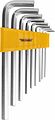 Kranz KR-12-5213 Набор ключей имбусовых HEX KRANZ 2,0-12 мм, CrV, 9 шт., удлиненные Kranz KR-12-5213 Набор ключей имбусовых HEX KRANZ 2,0-12 мм, CrV, 9 шт., удлиненные