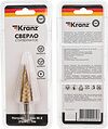 Kranz KR-12-6611 Сверло по металлу ступенчатое ТИТАН 4,0-20,0мм, 76мм, 65 HRC, Р6М5 TiN KRANZ