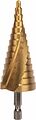 Kranz KR-12-6612 Сверло по металлу ступенчатое ТИТАН 4,0-30,0мм, 98мм, 65 HRC, Р6М5 TiN KRANZ