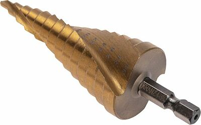 Kranz KR-12-6612 Сверло по металлу ступенчатое ТИТАН 4,0-30,0мм, 98мм, 65 HRC, Р6М5 TiN KRANZ
