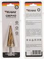 Kranz KR-12-6616 Сверло ступенчатое, 6-8-10-12-14-16-18-20-22-24-26-28-30мм, Р6М5, ТИТАН, трехгр.хвостовик KRANZ