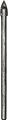 Kranz KR-12-6803 Сверло по стеклу и керамике 5 мм, 2 грани, цилиндр. хвостовик Kranz