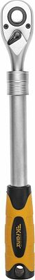 Kranz KR-12-8411 Ключ телескопический трещоточный 1/2, 307-434мм, CrV, двухкомпонентная рукоятка KRANZ