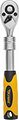 Kranz KR-12-8413 Ключ телескопический трещоточный 1/4, 162-210мм, CrV, двухкомпонентная рукоятка KRANZ