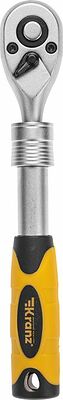 Kranz KR-12-8413 Ключ телескопический трещоточный 1/4, 162-210мм, CrV, двухкомпонентная рукоятка KRANZ