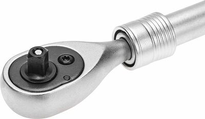 Kranz KR-12-8413 Ключ телескопический трещоточный 1/4, 162-210мм, CrV, двухкомпонентная рукоятка KRANZ