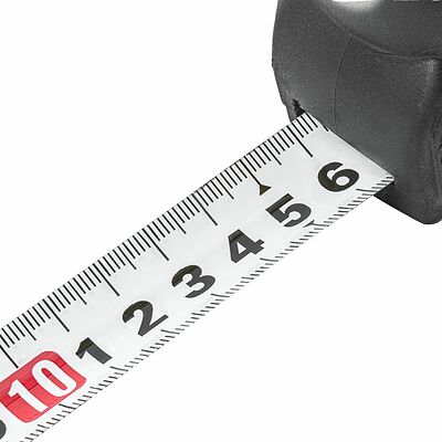 Kranz KR-12-9024 Рулетка Selbstfixierung, 10м x 25мм, магнитный двухсторонний зацеп, нейлон, двухсторонняя шкала, автоматическая фиксация KRANZ