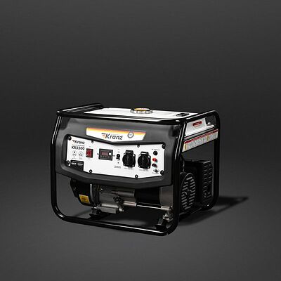 Kranz KR-16-1133 Генератор бензиновый KR3300, 3,3кВт, 230В, 15л, ручной стартер KRANZ