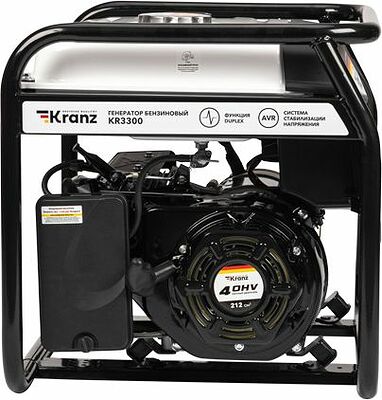 Kranz KR-16-1133 Генератор бензиновый KR3300, 3,3кВт, 230В, 15л, ручной стартер KRANZ