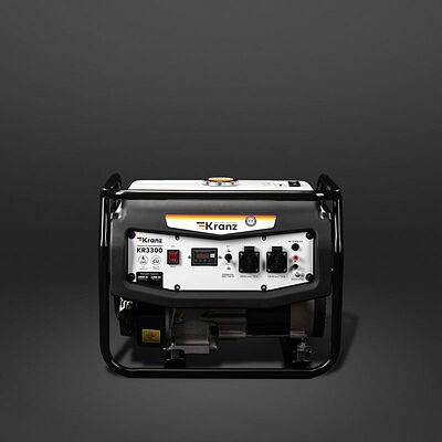 Kranz KR-16-1133 Генератор бензиновый KR3300, 3,3кВт, 230В, 15л, ручной стартер KRANZ