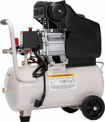 Kranz KR-16-1151 Компрессор воздушный KR-1500/24, 1500Вт, 230 л/мин, 24л KRANZ
