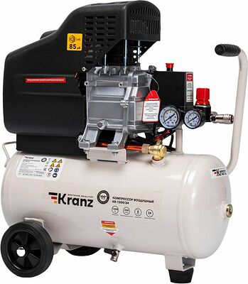 Kranz KR-16-1151 Компрессор воздушный KR-1500/24, 1500Вт, 230 л/мин, 24л KRANZ