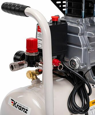 Kranz KR-16-1151 Компрессор воздушный KR-1500/24, 1500Вт, 230 л/мин, 24л KRANZ